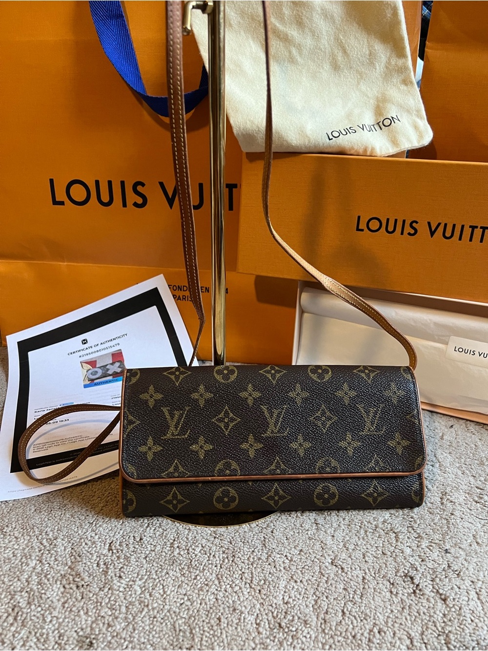 🔥🔥Authentic Louis Vuitton Pochette Twin GM Crossbody Bag full inclusion